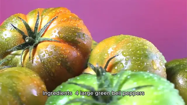 Video thumbnail for stuffed green peppers recipe