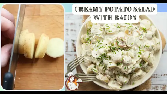 Video thumbnail for Creamy Potato Salad with Bacon