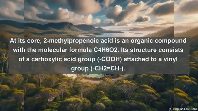 Video thumbnail for 2 methylpropenoic acid in science  definition and examples