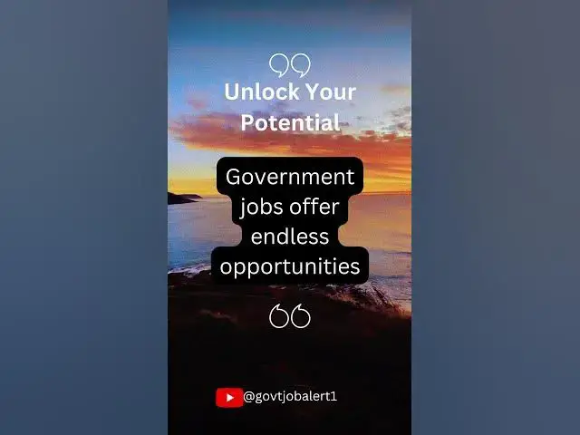 Video thumbnail for #Motivation #GovernmentJobs #CareerOpportunities #JobSecurity #ProfessionalGrowth @govtjobalert1