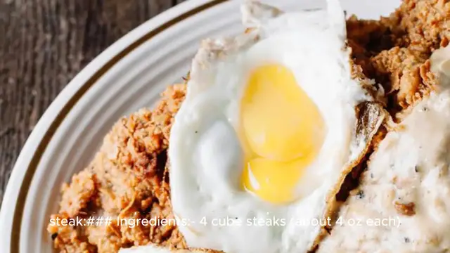 Video thumbnail for chicken fried steak recipe