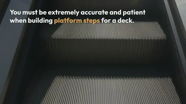 Video thumbnail for How to Build Platform Steps for a Deck