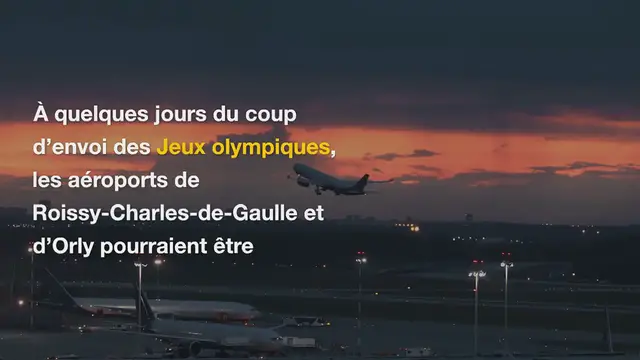 Video thumbnail for Aéroports de Paris : Appel à la grève à l’aube des JO