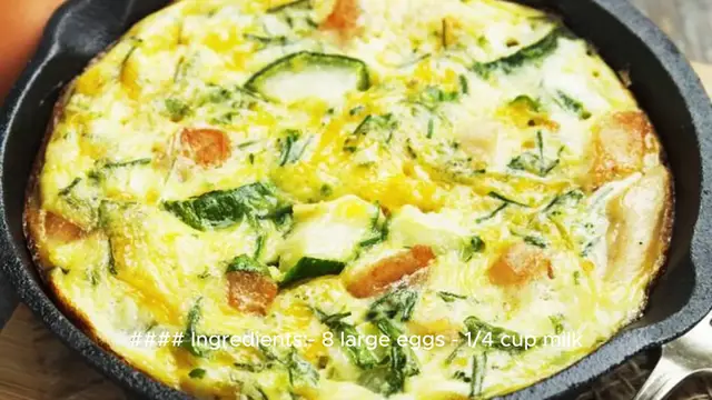 Video thumbnail for frittata recipe