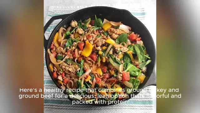 Video thumbnail for healthy turkey ground beef recipe