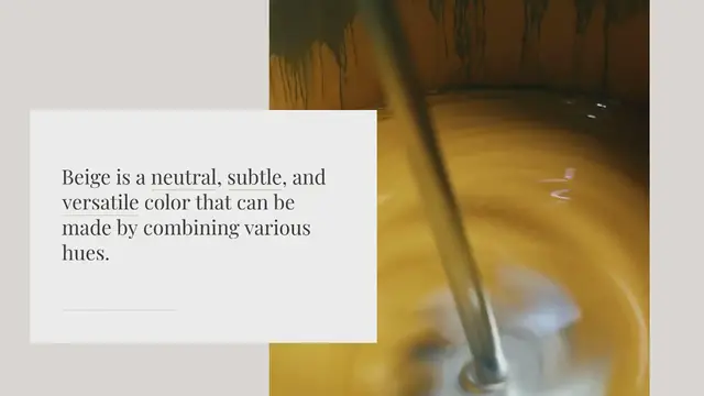 Video thumbnail for What colors make beige?