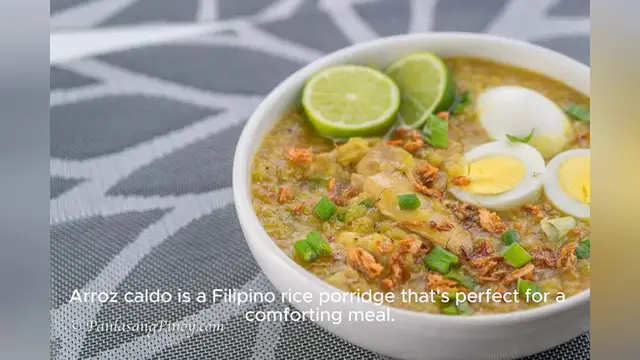 'Video thumbnail for arroz caldo recipe philippines'