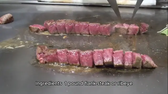 Video thumbnail for steak salad recipe