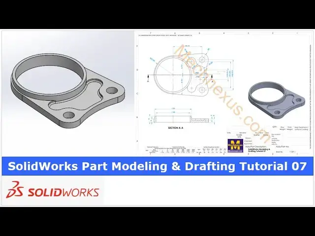 'Video thumbnail for SolidWorks Modeling & Drafting 07 | SolidWorks Tutorial | SolidWorks Part Modeling |'
