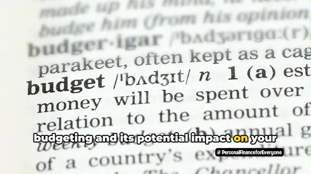 Video thumbnail for Can Budgeting make you rich