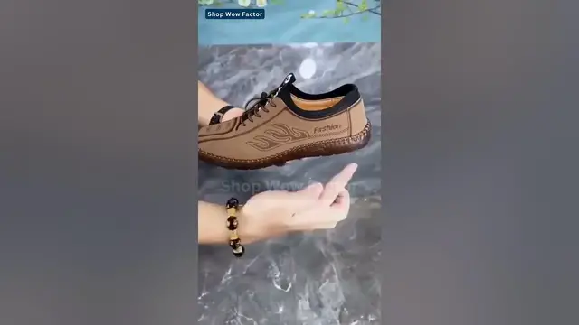 Video thumbnail for 👞🌟 Step in Style & Comfort! 👨‍💼💼 Men's Casual Soft Leather Tendon Sole Non-Slip Shoes || #shopping