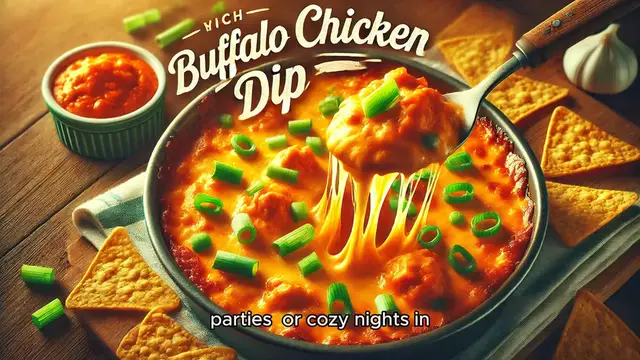 'Video thumbnail for Spicy Buffalo Chicken Dip'