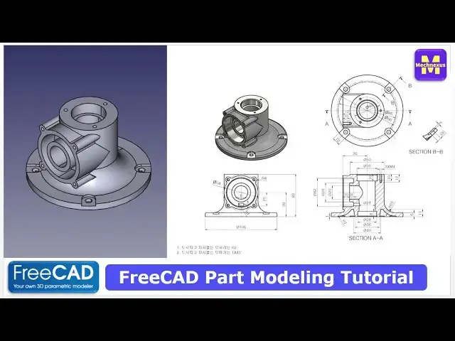 'Video thumbnail for FreeCAD Part Modeling Tutorial | FreeCAD Tutorial | 3D Modeling | Learn FreeCAD | Mechnexus |'