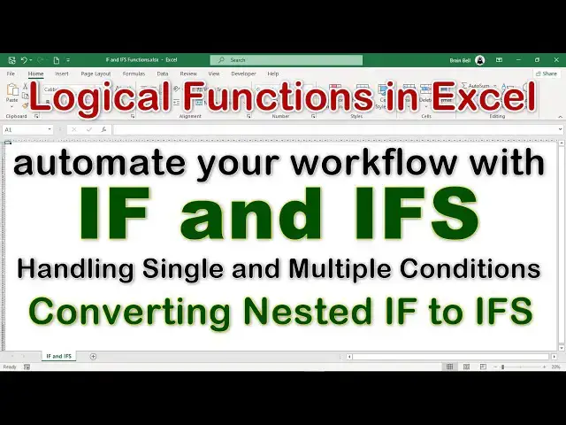 Video thumbnail for Using IF and IFS Functions in Excel