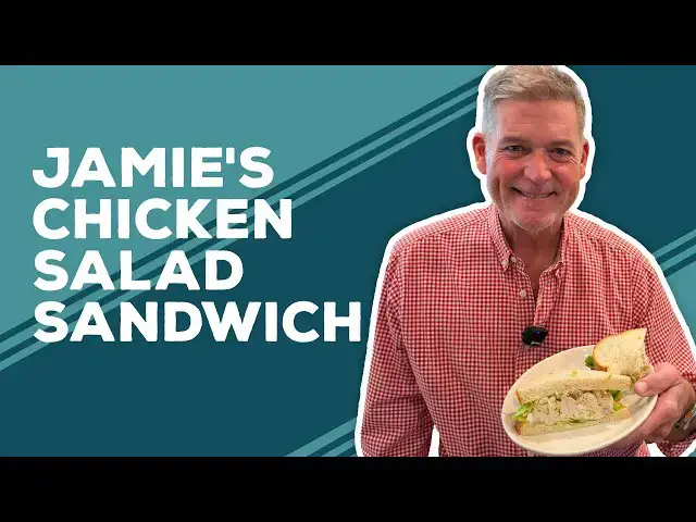 Video thumbnail for Love & Best Dishes: Jamie's Chicken Salad Sandwich Recipe with Rotisserie Chicken