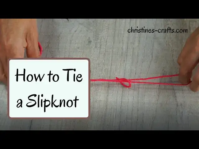 Video thumbnail for HOW TO TIE A SLIPKNOT FOR CROCHET OR KNITTING - Super Easy Start to your Project