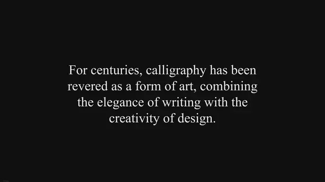 'Video thumbnail for Mastering the Art of Calligraphy: A Comprehensive Guide'