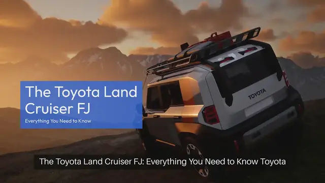 Video thumbnail for The Toyota Land Cruiser FJ: Everything You Need to Know