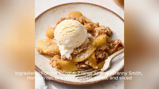 Video thumbnail for best apple crisp recipe