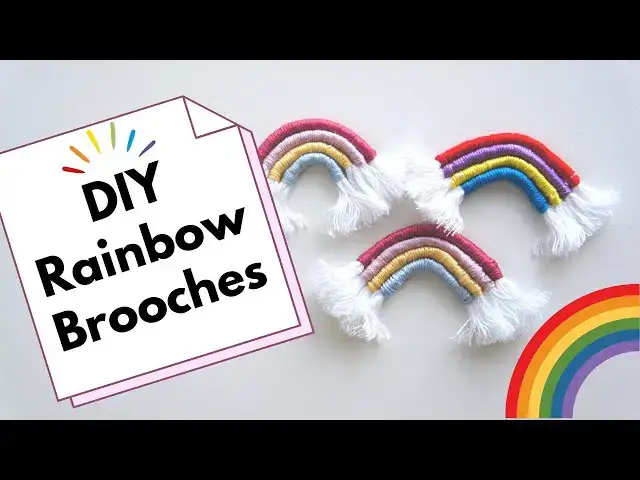 Video thumbnail for Easy Rainbow Brooch : Full Tutorial for a Quick Make