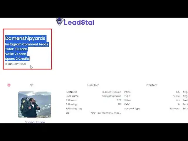 Video thumbnail for How to use Instagram Comment Scraper | #1 IG Comment Lead Generator & Email  Extractor |  LeadStal