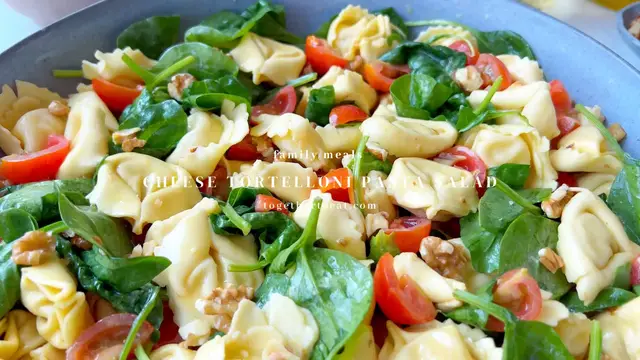 Video thumbnail for Cheese Tortelloni Pasta Salad