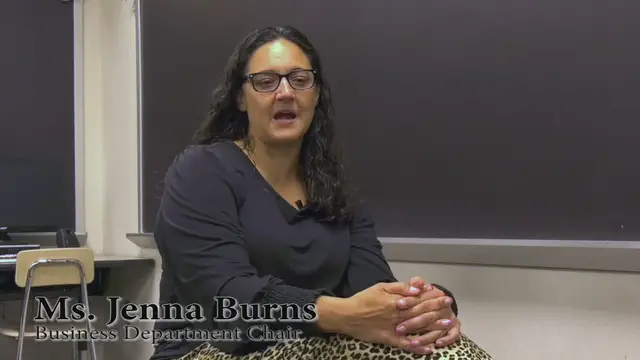 Video thumbnail for An Interview with Ms. Burns (Indiana Association of School Broadcasters 2024 Submission)