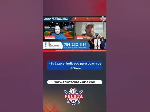 Video thumbnail for ¿Es Pedro Luis Lazo el indicado para coach de Pitcheo?
