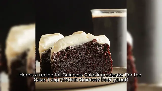 Video thumbnail for Guinness cake Recipe