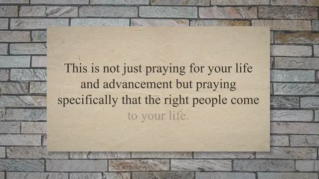 Video thumbnail for 59 Powerful Prayers To Locate And Attract Your Destiny Helpers [+ Scriptures]