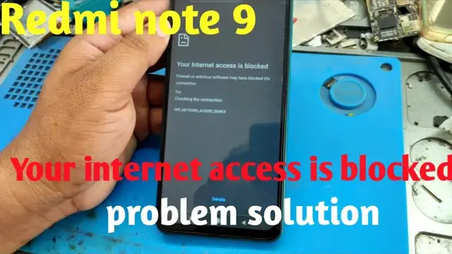 Video thumbnail for Redmi note 9 google chrome not working || Your internet access is blocked problem