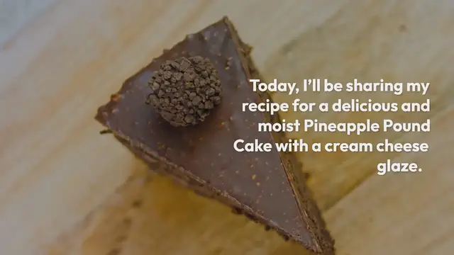 Video thumbnail for Pineapple Pound Cake with Cream Cheese Glaze