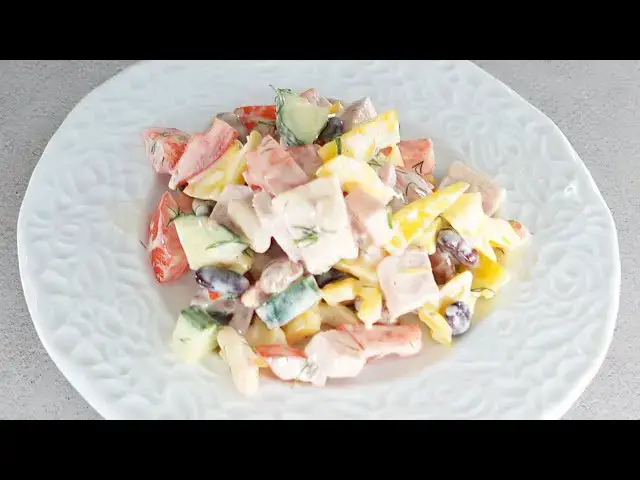Video thumbnail for Make This Delicious Bean and Ham Salad Recipe in Minutes!