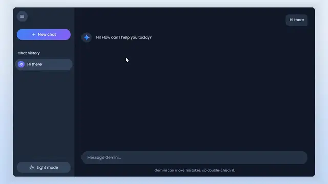 'Video thumbnail for 🤖 Build A Gemini AI Chatbot in React JS & CSS  Google Gemini 2.0 Clone Project'