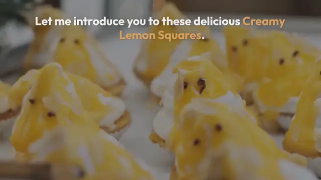 Video thumbnail for Creamy Lemon Squares Recipe