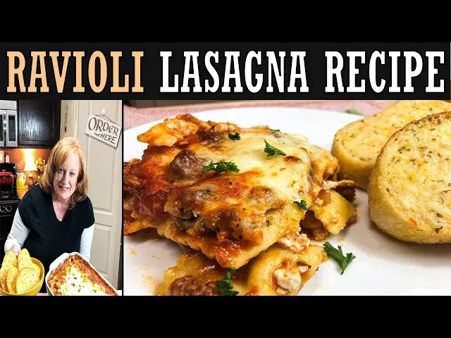 Video thumbnail for RAVIOLI LASAGNA RECIPE, COOK WITH ME LASAGNA CASSEROLE
