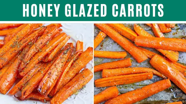 'Video thumbnail for HONEY GLAZED CARROTS I air fryer, oven baked, crunchy.'