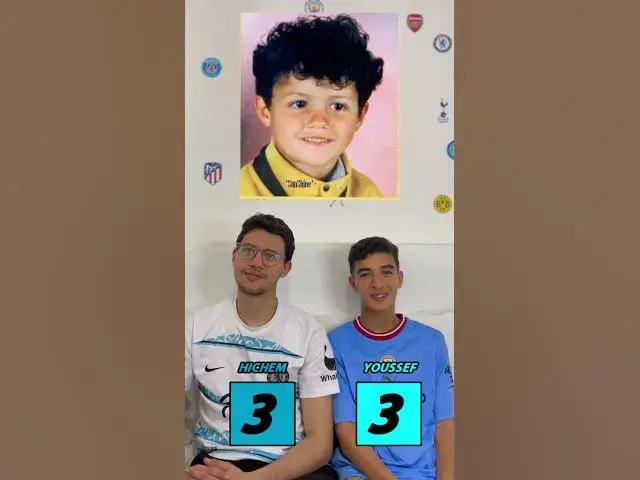 'Video thumbnail for Guess Footballers As Kids #guess #guesstheplayer #football #challenge #footballshorts'