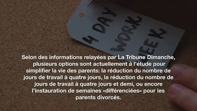 Video thumbnail for Vers un changement de l’emploi du temps des parents divorcés