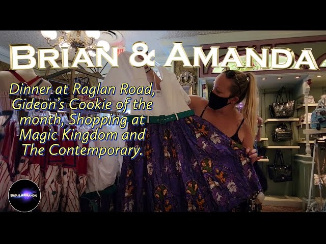 Video thumbnail for Dinner at Raglan Road, Gideon's cookie for October, Shopping at Magic Kingdom and the Contemporary.