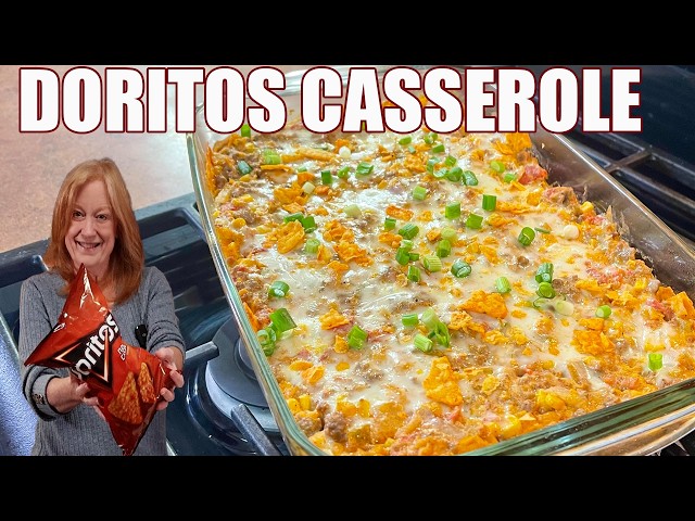Video thumbnail for Ground Beef DORITOS CASSEROLE Weeknight Budget Friendly Meal
