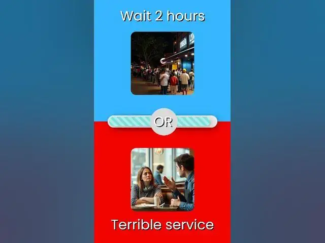 Video thumbnail for Restaurant Choices: Would YOU Rather? 🤔🍽️