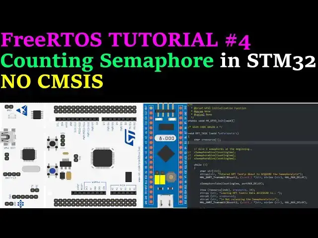 Video thumbnail for [Updated Video: https://youtu.be/kK9vyS5BtlY]  Counting Semaphore || STM32