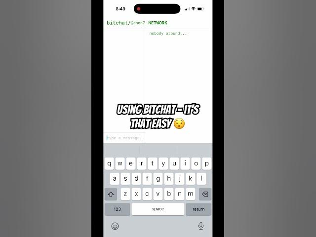Video thumbnail for Using Bitchat is THAT easy!