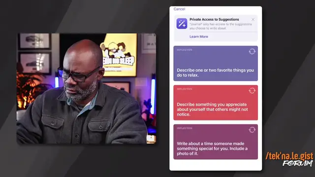 Video thumbnail for QUICK Screen Walkthrough of Apple Journal App
