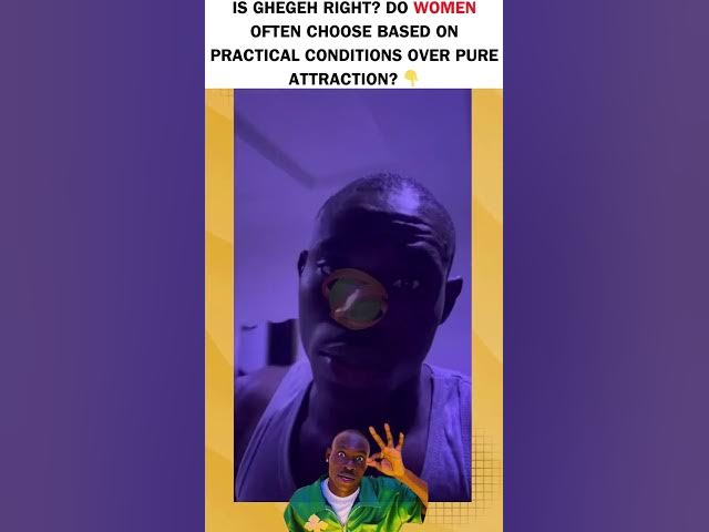 Video thumbnail for Is Gheghe right? Do women often choose based on practical condition over pure attraction?