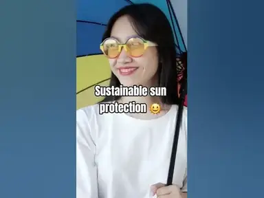 'Video thumbnail for Sustainable sun protection 🌞 #facts #shorts #sustainability #ecofriendly #summer'