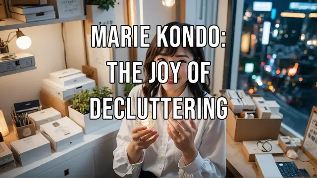 Video thumbnail for MARIE KONDO: THE JOY OF DECLUTTERING