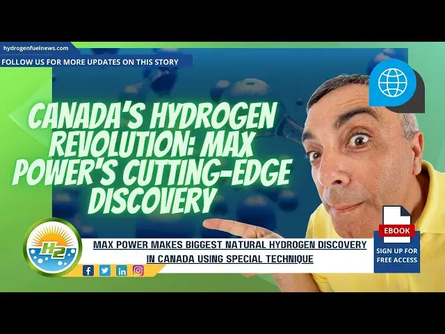 Video thumbnail for Hydrogen News: Max Power Strikes Gold with Massive Natural Hydrogen Discovery in Canada