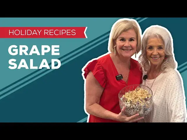 Video thumbnail for Holiday Cooking & Baking Recipes: Grape Salad Recipe | Easy Christmas Dinner Side Dish Ideas